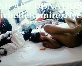 GF SURPRISE BBC CUCKOLD BLINDFOLD COSPLAY SMOKING HOT EBONY