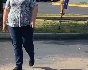 Hot Horny Big Ass SSBBW Milf Mom Caught Publicly In Car, Boobs Out, Black Guy Jerking Off, JOI, POV